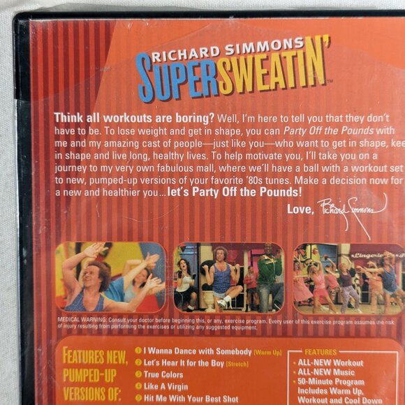 Richard Simmons Super Sweatin´ Party off the pounds workout dvd 50 mins - Picture 7 of 8
